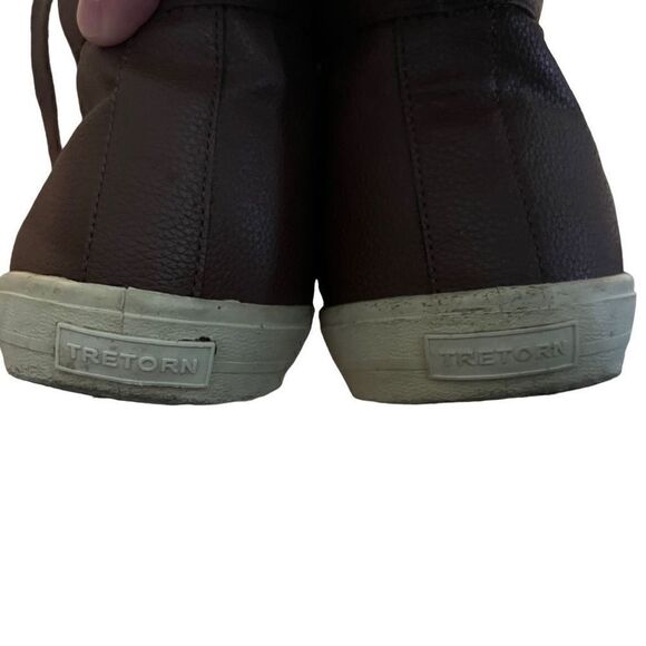 Tretorn Men's High Top Lace up Eco Ortholite Sneakers Brown Size 10 - Picture 5 of 7